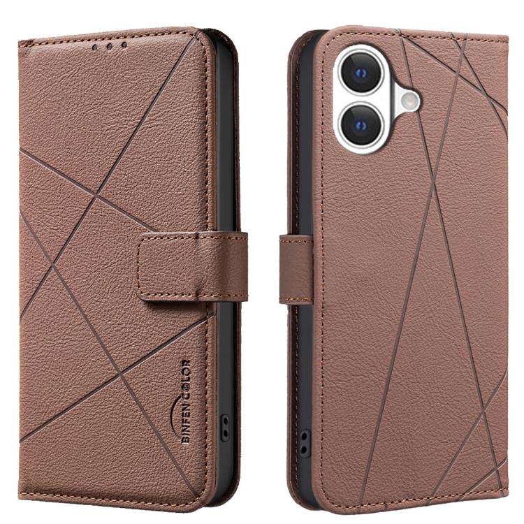 Geometric Pattern RFID Leather Phone Case, For iPhone 18 Pro/17 Pro, For iPhone 18 Pro Max/17 Pro...