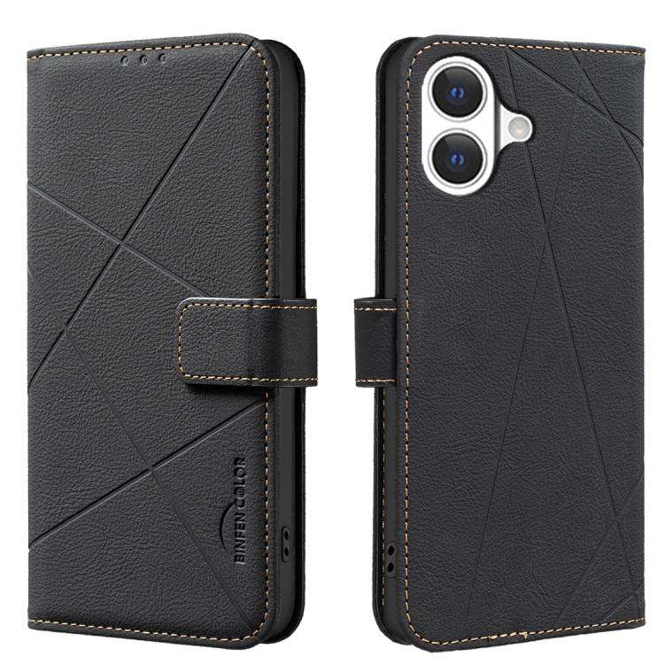 Geometric Pattern RFID Leather Phone Case, For iPhone 18 Pro/17 Pro, For iPhone 18 Pro Max/17 Pro...