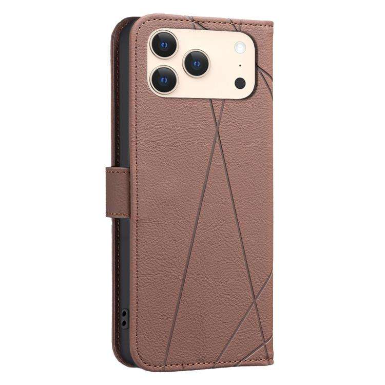 Geometric Pattern RFID Leather Phone Case, For iPhone 18 Pro/17 Pro, For iPhone 18 Pro Max/17 Pro...