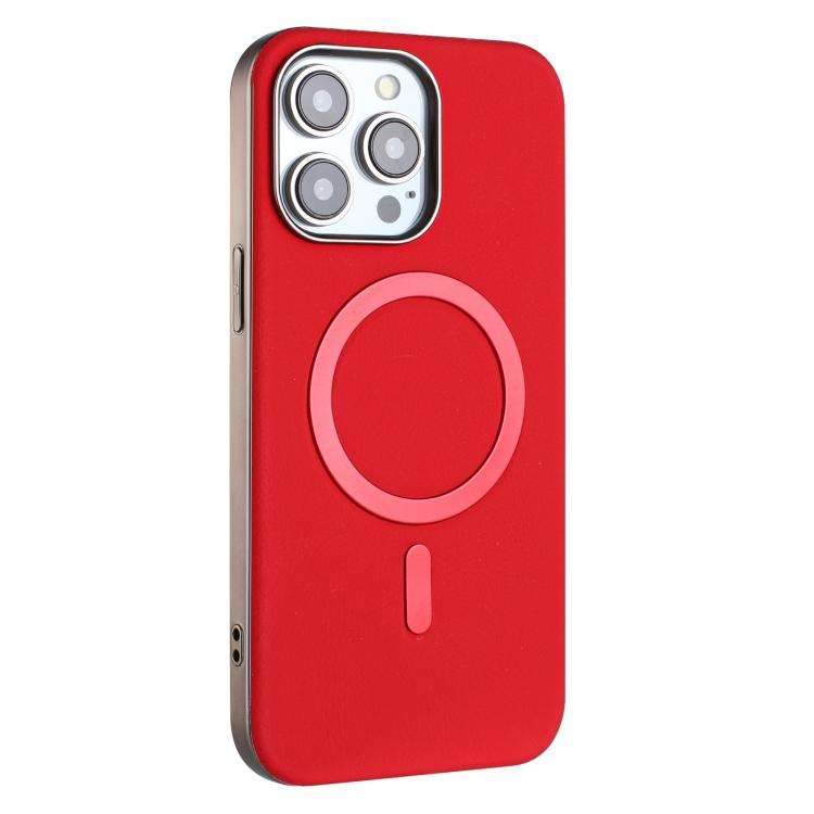 Solid Color Plating MagSafe Full Coverage Phone Case, For iPhone 16 Pro Max, For iPhone 16 Pro, F...