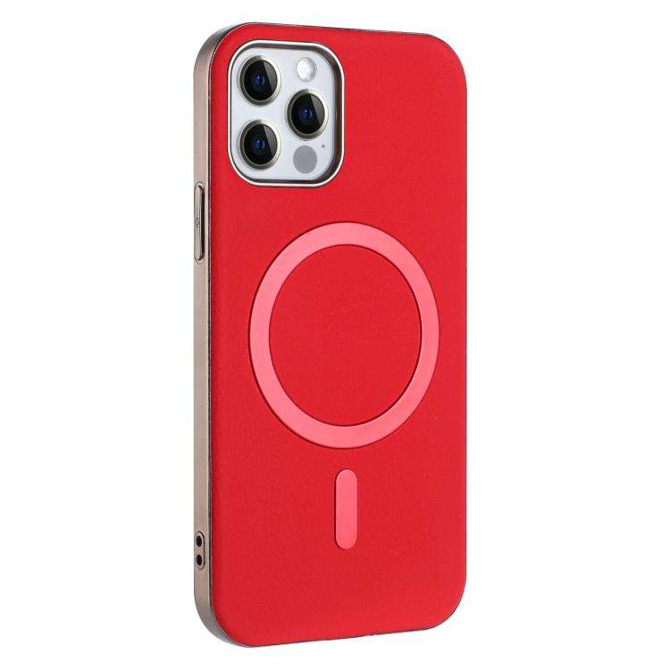 Solid Color Plating MagSafe Full Coverage Phone Case, For iPhone 12 / 12 Pro, For iPhone 11 Pro M...