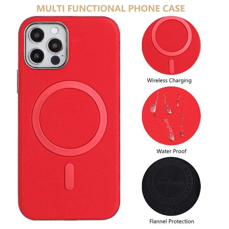 Solid Color Plating MagSafe Full Coverage Phone Case, For iPhone 12 / 12 Pro, For iPhone 11 Pro M...