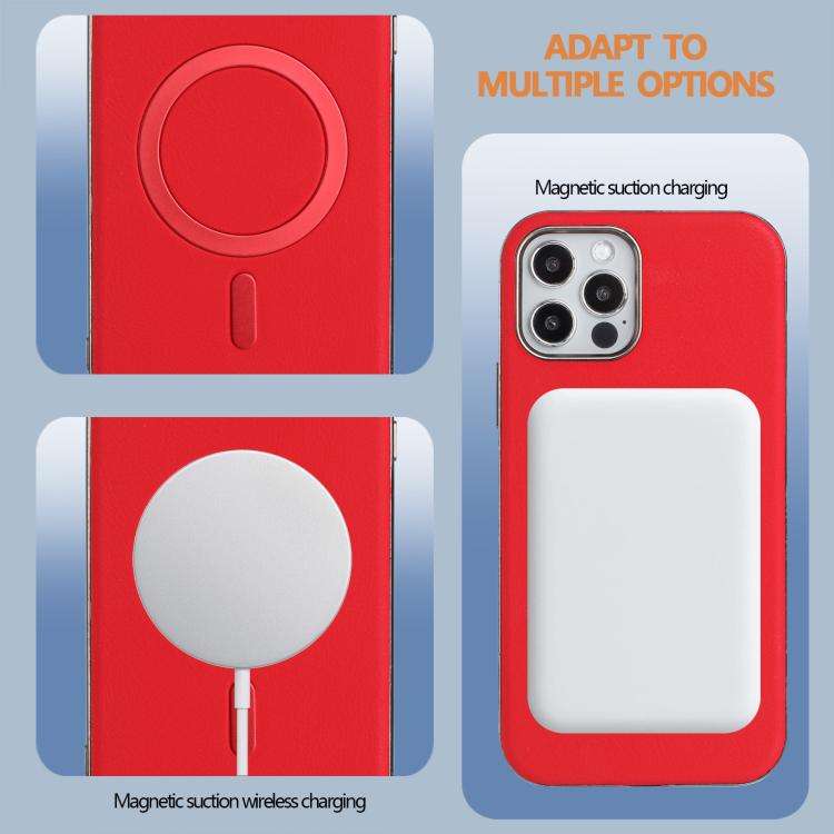 Solid Color Plating MagSafe Full Coverage Phone Case, For iPhone 12 / 12 Pro, For iPhone 11 Pro M...