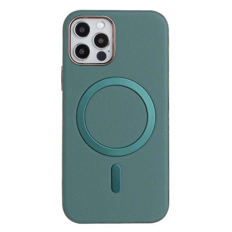 Solid Color Plating MagSafe Full Coverage Phone Case, For iPhone 12 / 12 Pro, For iPhone 11 Pro M...