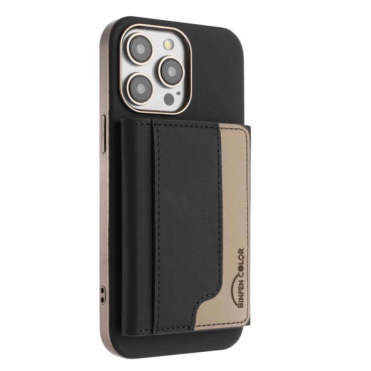Colour Matching Horizontal Magnetic Card Bag RFID MagSafe Phone Case, For iPhone 12 Pro Max, For ...