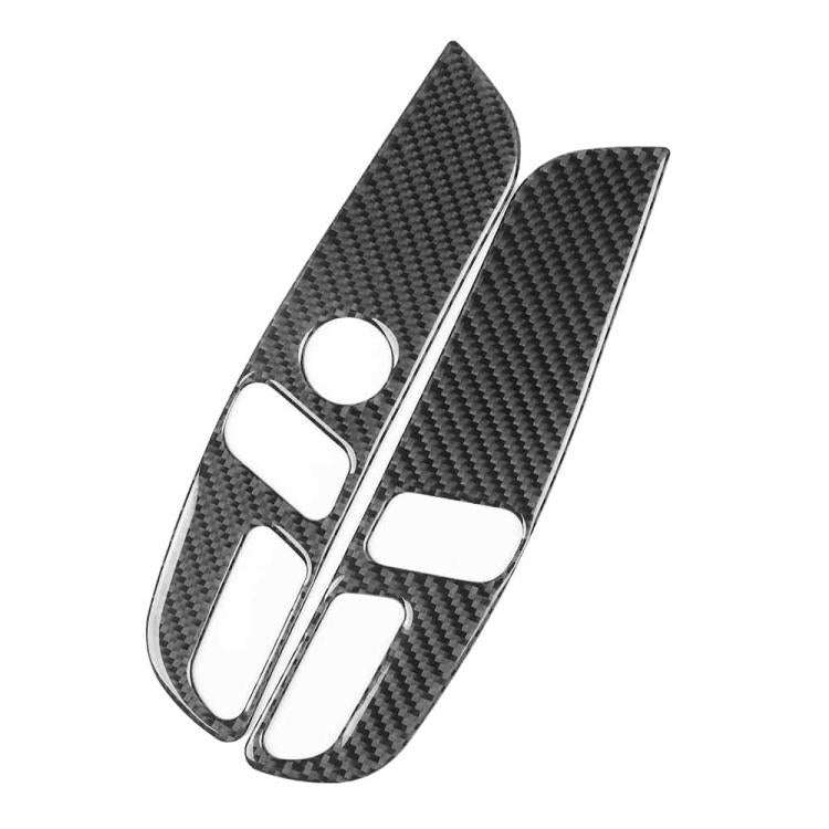 For Tesla Model 3 2023- 2pcs/Set Carbon Fiber Car Seat Adjustment Panel Decorative Sticker, 2pcs/...