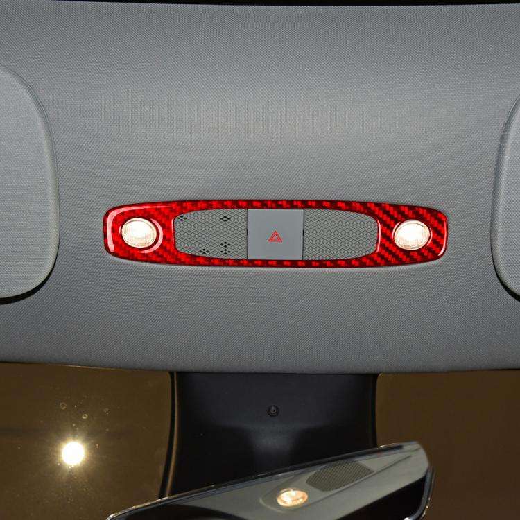 For Tesla Model 3 2017-2022 / Y 2020-2024 Carbon Fiber Car Front Reading Light Panel Decorative S...