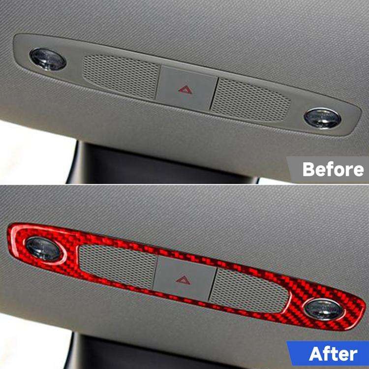 For Tesla Model 3 2017-2022 / Y 2020-2024 Carbon Fiber Car Front Reading Light Panel Decorative S...