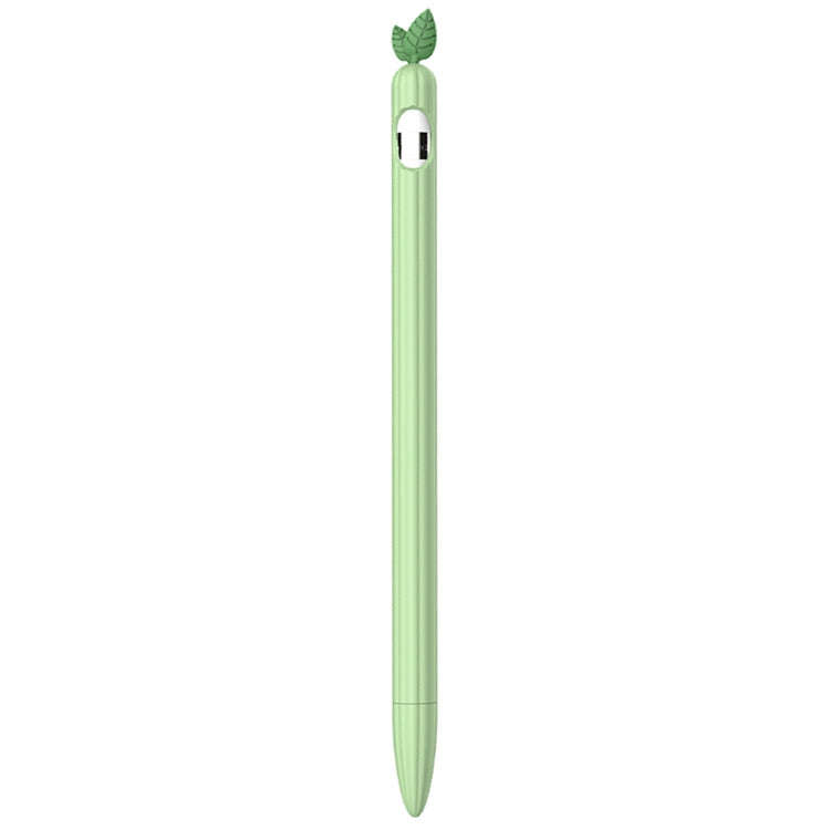 Contrasting Color Mint Leaf Silicone Non-slip Protective Cover, For Apple Pencil 1, For Apple Pen...