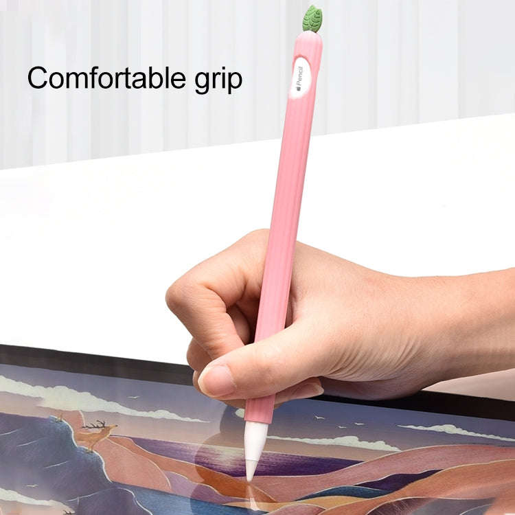 Contrasting Color Mint Leaf Silicone Non-slip Protective Cover, For Apple Pencil 1, For Apple Pen...