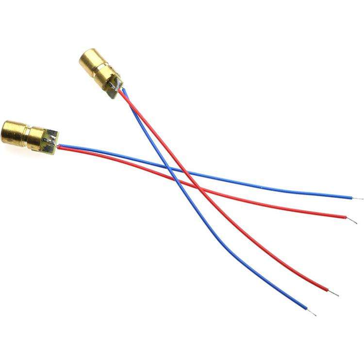10pcs/Pack Adjustable Diode Laser Head Red Dot Laser Module, 5V, 3V