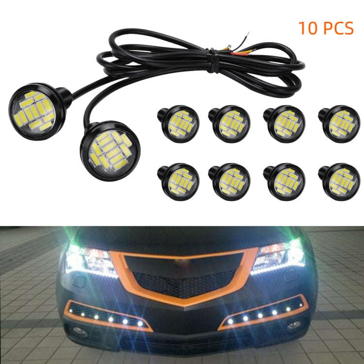 10 PCS 23mm 12LEDs SMD-4014 DC9-80V Motorcycle Eagle Eye Light, 12LEDs SMD-4014, 12LEDs SMD-4014(...