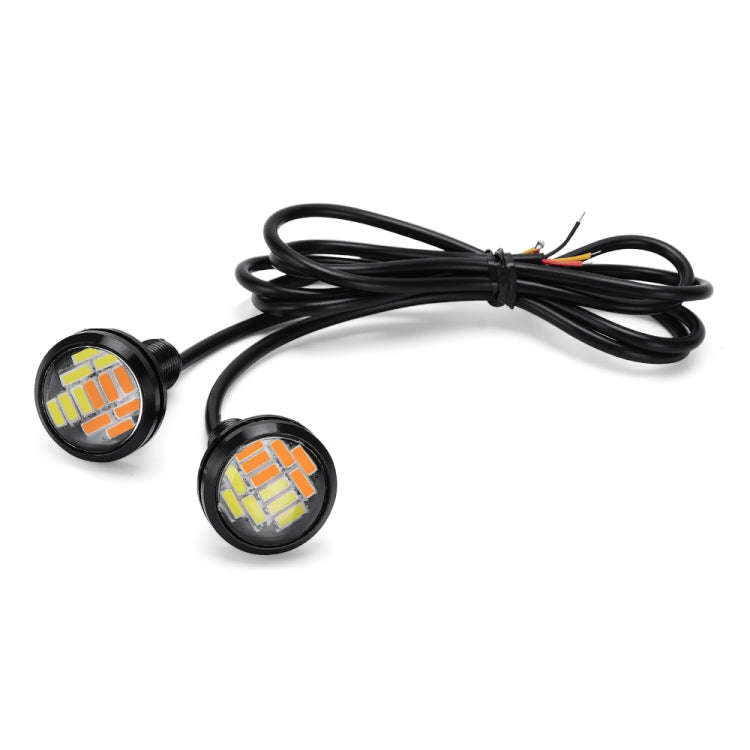 10 PCS 23mm 12LEDs SMD-4014 DC9-80V Motorcycle Eagle Eye Light, 12LEDs SMD-4014, 12LEDs SMD-4014(...