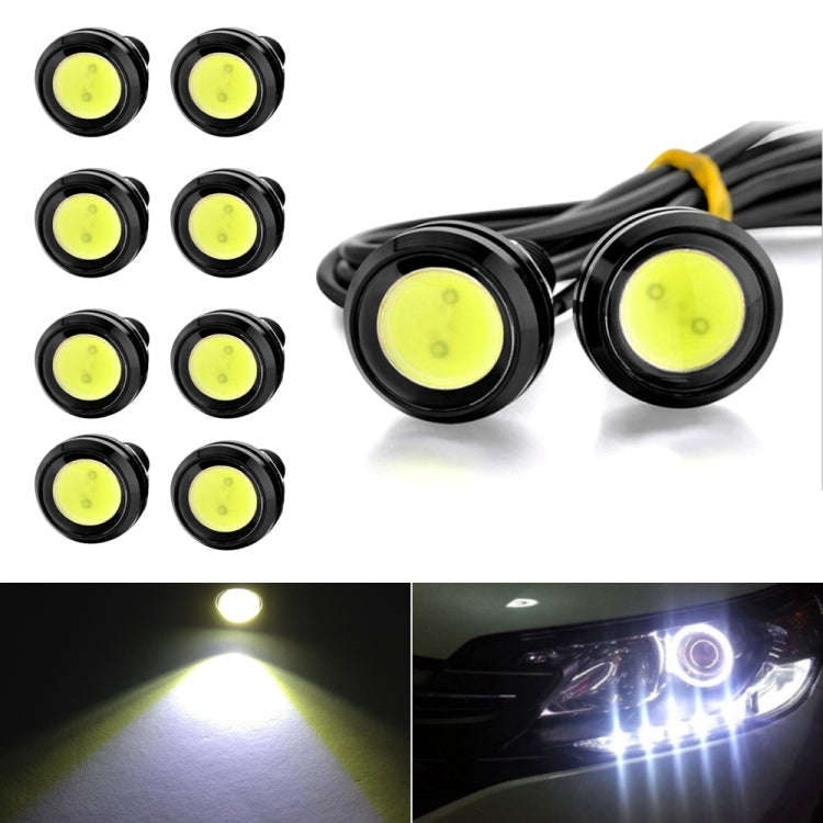 10 PCS 23mm 1.5W DC9-80V Motorcycle Eagle Eye Light Double Lens, 23mm Double Lens(Red Light), 23m...