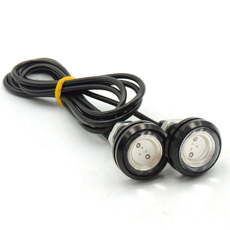 10 PCS 23mm 1.5W DC9-80V Motorcycle Eagle Eye Light Double Lens, 23mm Double Lens(Red Light), 23m...