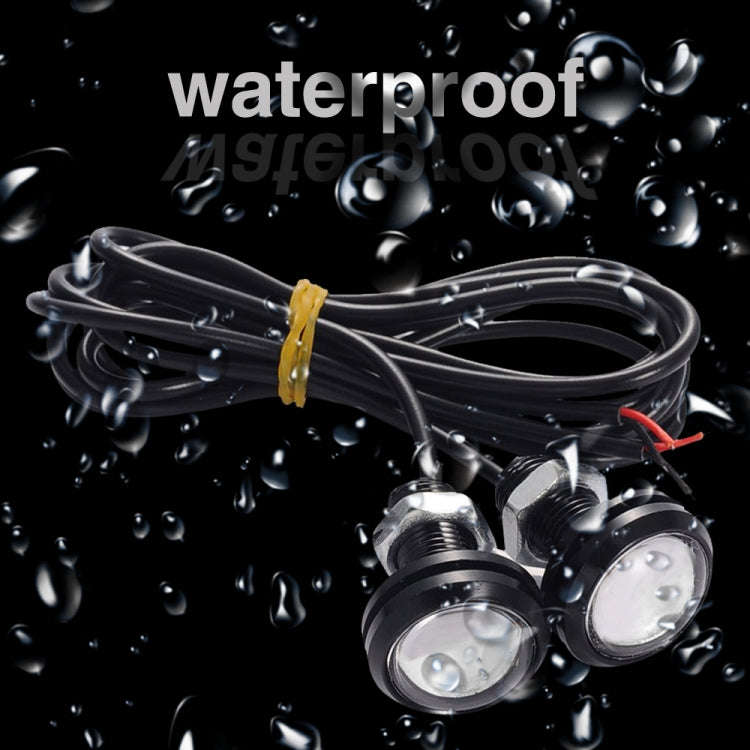 10 PCS 23mm 1.5W DC9-80V Motorcycle Eagle Eye Light Double Lens, 23mm Double Lens(Red Light), 23m...