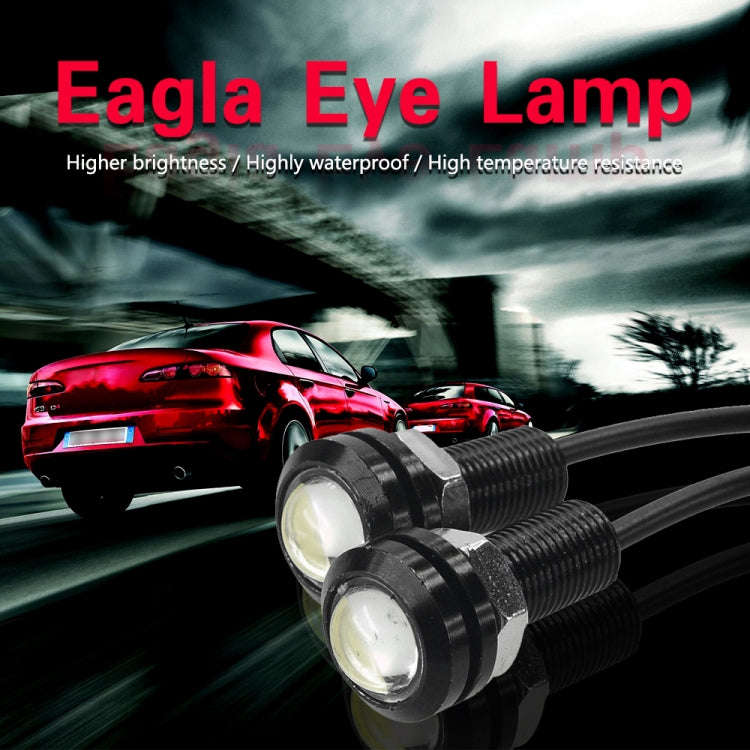 10 PCS 23mm 1.5W DC9-80V Motorcycle Eagle Eye Light Double Lens, 23mm Double Lens(Red Light), 23m...