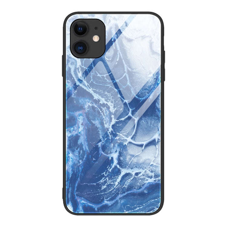 Marble Pattern Glass Protective Case, For iPhone 12 mini, For iPhone 12 Pro Max, For iPhone 11 Pr...