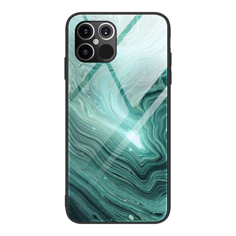 Marble Pattern Glass Protective Case, For iPhone 12 mini, For iPhone 12 Pro Max, For iPhone 11 Pr...