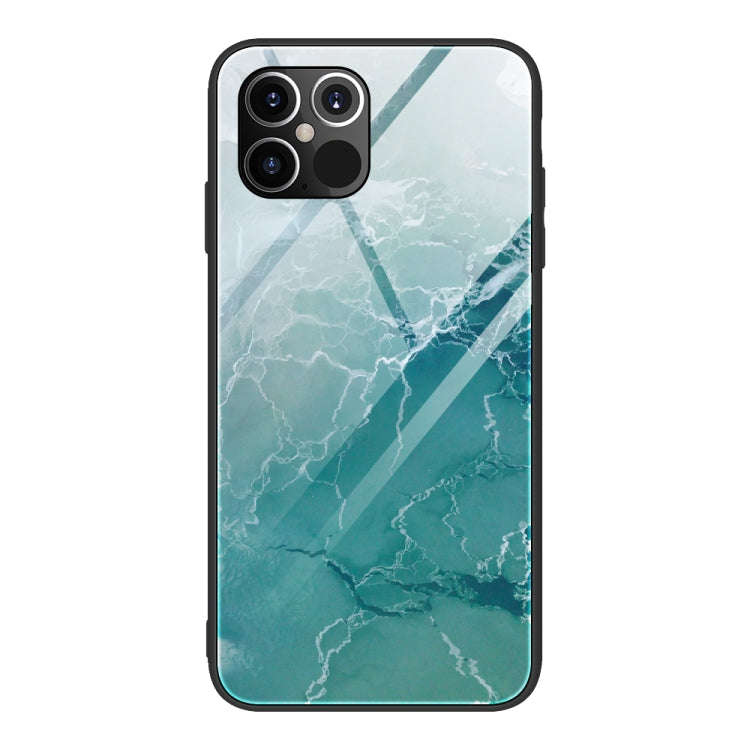 Marble Pattern Glass Protective Case, For iPhone 12 mini, For iPhone 12 Pro Max, For iPhone 11 Pr...