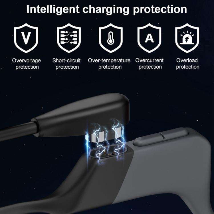 Bone Conduction Earphone Magnetic Charging Cable For Shokz OpenSwim Pro S710, USB to 4 Pin, Type-...