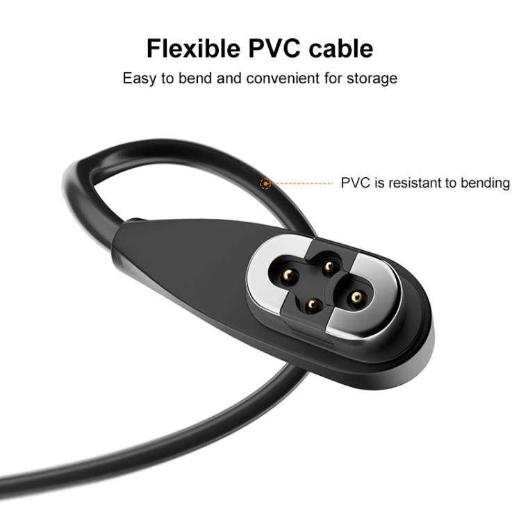 Bone Conduction Earphone Magnetic Charging Cable For Shokz OpenSwim Pro S710, USB to 4 Pin, Type-...