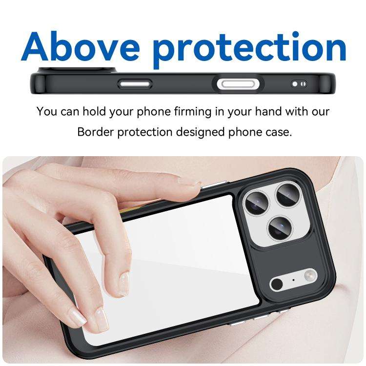 Colorful Series Acrylic + TPU Phone Case, For iPhone 17 Pro Max, For iPhone 17 Pro, For iPhone 17...