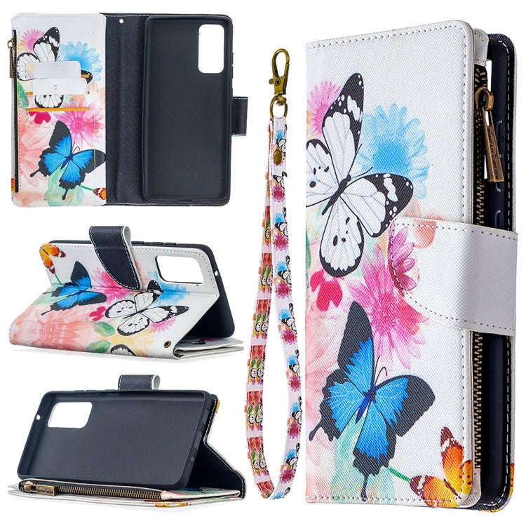 Colored Drawing Pattern Zipper Horizontal Flip Leather Case with Holder & Card Slots & Wallet, Fo...