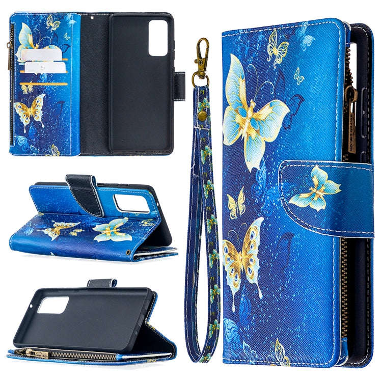 Colored Drawing Pattern Zipper Horizontal Flip Leather Case with Holder & Card Slots & Wallet, Fo...