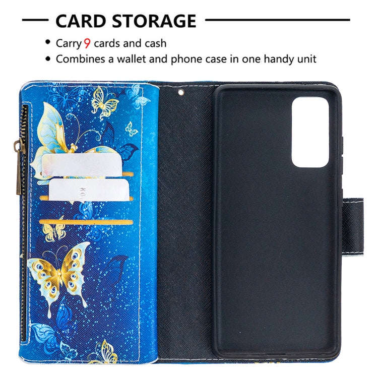 Colored Drawing Pattern Zipper Horizontal Flip Leather Case with Holder & Card Slots & Wallet, Fo...