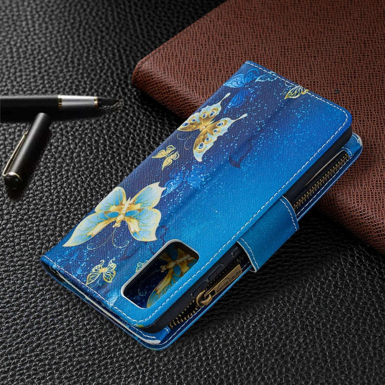 Colored Drawing Pattern Zipper Horizontal Flip Leather Case with Holder & Card Slots & Wallet, Fo...