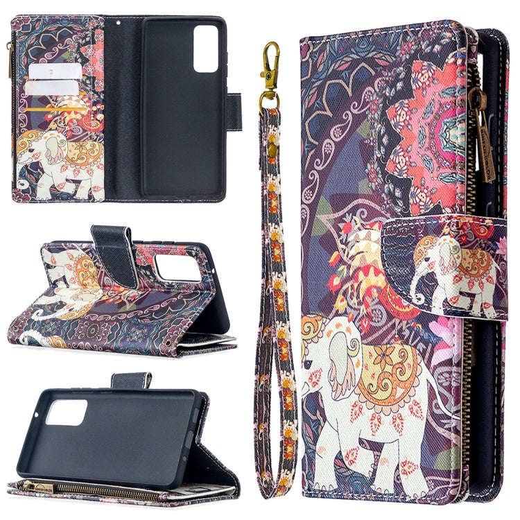 Colored Drawing Pattern Zipper Horizontal Flip Leather Case with Holder & Card Slots & Wallet, Fo...