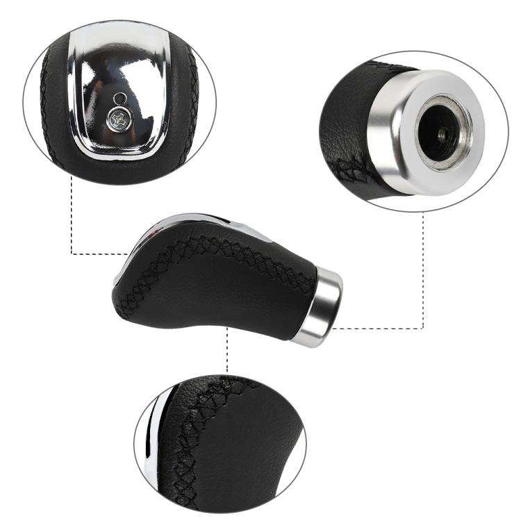 Car Manual Gear Lever Knob Leather Gear Shift Knob, with Hole