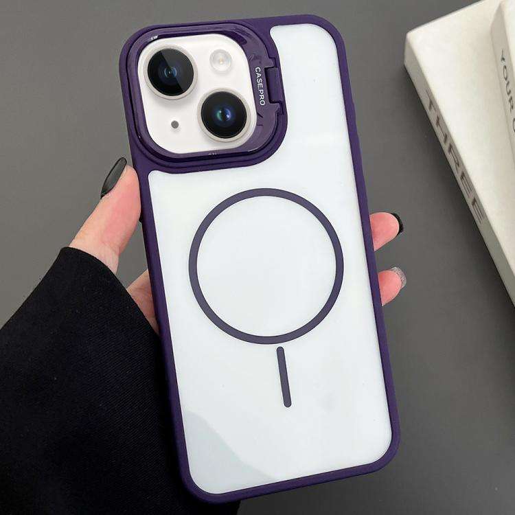 PC Lens Holder MagSafe Magnetic Phone Case, For iPhone 14, For iPhone 14 Pro, For iPhone 14 Pro M...