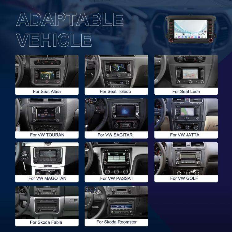 For Volkswagen Android 15 9 inch Screen Car Player Car Central Control Navigation, Standard, Stan...