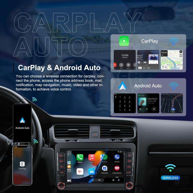 For Volkswagen Android 15 9 inch Screen Car Player Car Central Control Navigation, Standard, Stan...
