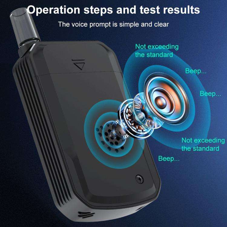 D2000 HD IPS Screen Portable Blow-Type High-Precision Alcohol Content Tester, D2000