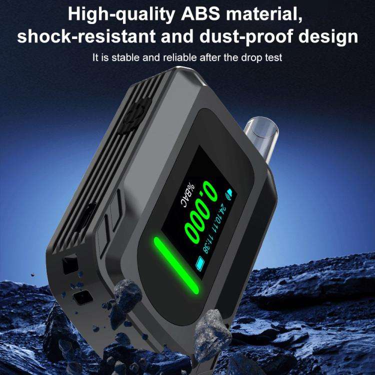 D2000 HD IPS Screen Portable Blow-Type High-Precision Alcohol Content Tester, D2000