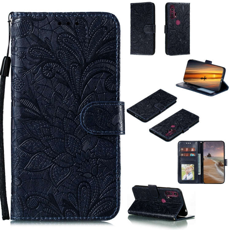 Lace Flower Horizontal Flip Leather Case with Holder & Card Slots & Wallet & Photo Frame, For LG ...