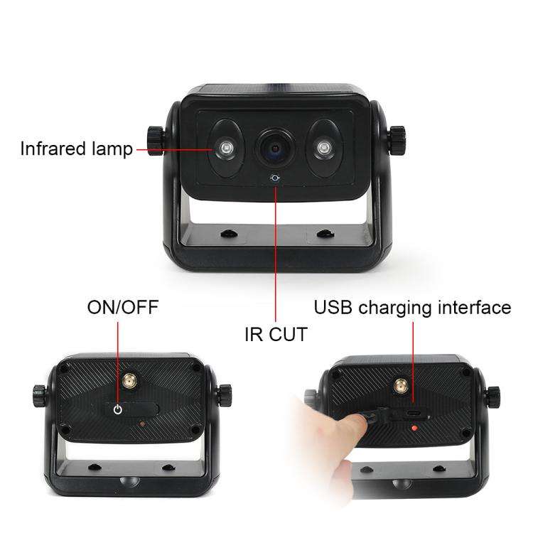 Magnetic Solar 2.4G Wireless WiFi Car Rear View Reversing Camera with Remote Control Switch, Car ...