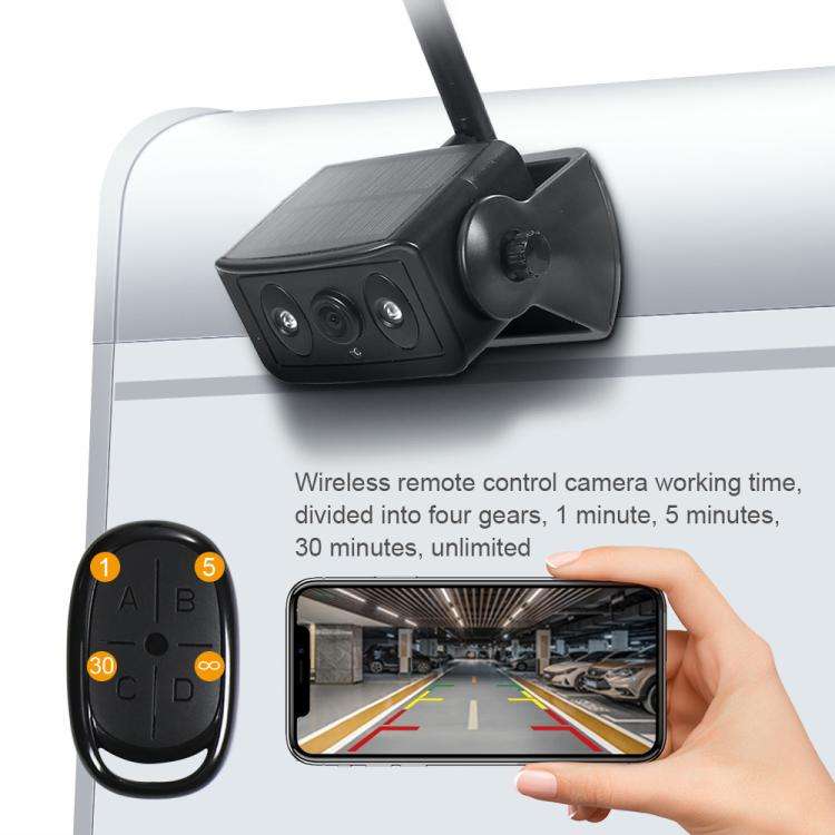Magnetic Solar 2.4G Wireless WiFi Car Rear View Reversing Camera with Remote Control Switch, Car ...