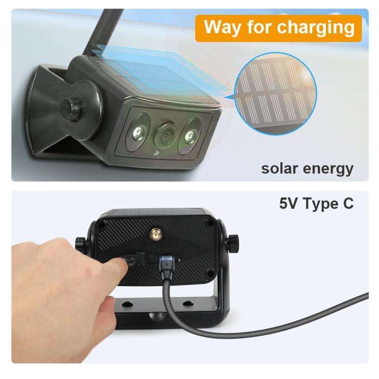 Magnetic Solar 2.4G Wireless WiFi Car Rear View Reversing Camera with Remote Control Switch, Car ...