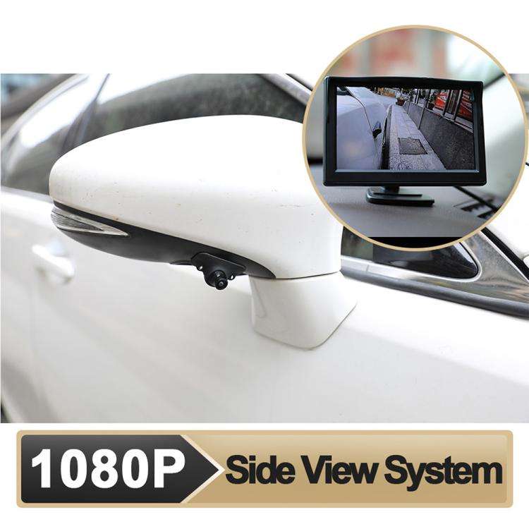 1080P 5 inch HD Display Screen Side Front Blind Spot Camera Image Assistance System Kit, Side Fro...