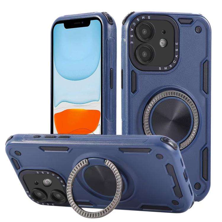 Three-core Mecha 360 Degree Rotation Magnetic Holder Phone Case, For iPhone 12, For iPhone 12 Pro...
