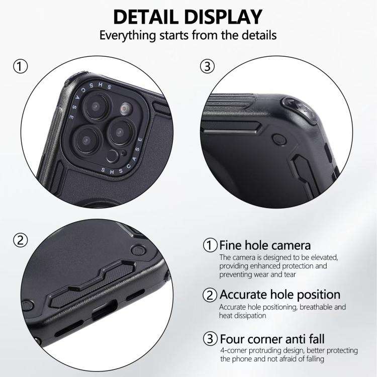 Three-core Mecha 360 Degree Rotation Magnetic Holder Phone Case, For iPhone 12, For iPhone 12 Pro...