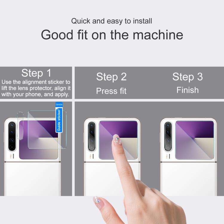 1 Sets imak Lens Film + Glass Rear Screen Sticker