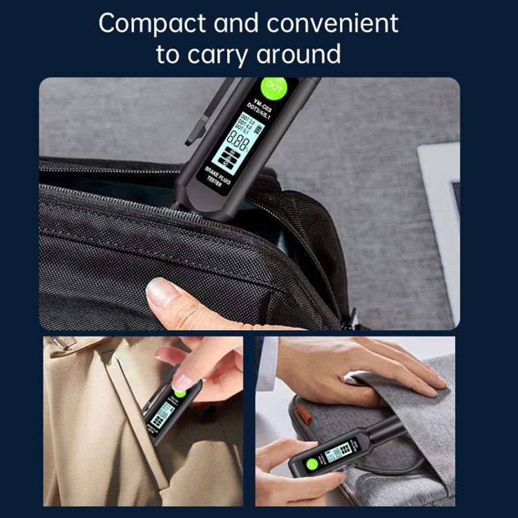 YM-C03 Digital Display Car Brake Fluid Tester Brake Fluid Water Content Tester, YM-C03