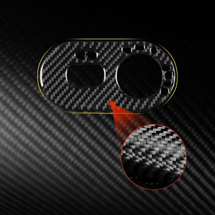 Carbon Fiber Car Headlight Switch Decorative Sticker for SEAT Ibiza 2003-2008, Right Driver, Head...