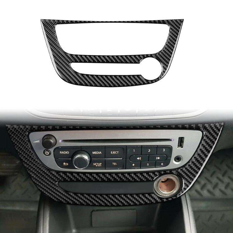 Carbon Fiber Car Air Conditioner Panel A Decorative Sticker for Renault Fluence 2009-2017 / Megan...