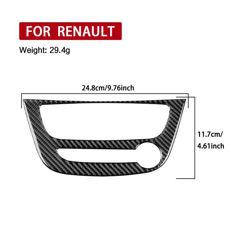 Carbon Fiber Car Air Conditioner Panel A Decorative Sticker for Renault Fluence 2009-2017 / Megan...